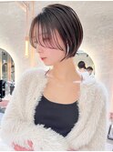 暗髪美人ショート