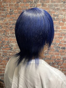 エデン(EDEN) 弱虫ペダル・真波山岳ブルー/2.5次元カラー/ウルフカット/派手髪