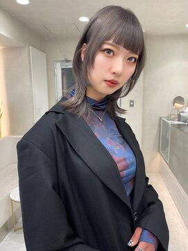 ロンド マーレ 天神大名店(Lond mare) 韓国風小顔カット 顔まわりレイヤー 韓国ヘア 前髪 くびれ髪