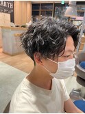 三軒茶屋_メンズ_ショート_パーマ_スパイラルパーマ_マッシュ