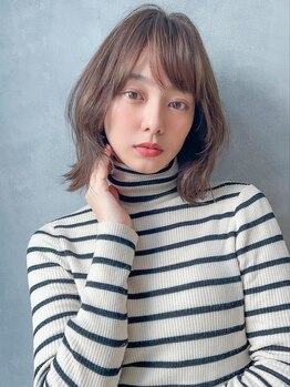 アグ ヘアー ブラン 半田店(Agu hair blanc)の写真/絶妙な質感,量感,毛流れ調整で可愛くまとまる優秀ヘア!毎日お手入れとStylingが簡単！再現性◎Styleに