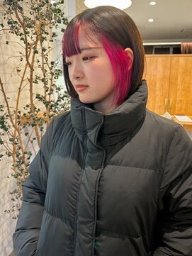 アンドファイン ヘアビューティー(＆Fine hair beauty) キャンディーピンク×インナーカラー