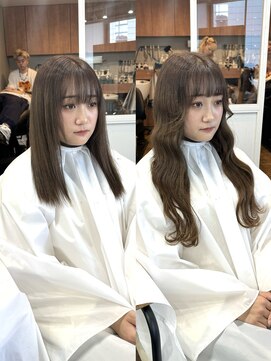 リヴ オオサカ(LIV OSAKA) ＊艶ケアカラー+高級人毛シールエクステ60本＊