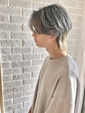 エムロード 深草店 メンズウルフ/シャドールーツ/ブリーチ/学割/U24/髪質改善