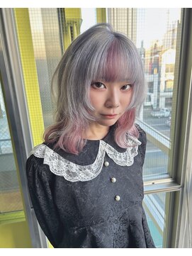 ガルボ ヘアー(garbo hair) #ハイトーン#デザインカラー#10代#20代#高知