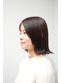 ★美髪シングルカラー大人可愛い#モテ髪#外ハネボブ