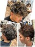 【メンズ新規限定】カット＋パーマ＋ウルトラファインバブル ￥12100→￥9900
