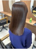 髪質改善トリートメント　ストレート　30代40代　切りっぱなし