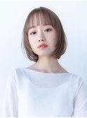 韓国レイヤー顔周りカット透明感カラー髪質改善艶髪シースルー