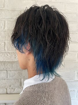 エヌアンドエー 春日部東口店(hair shop N&A) 個性を際立たせる　濡れ感ウルフでクールな印象に