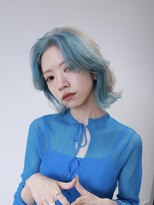 プネル 渋谷(PUNEL) 水色 ケアブリーチ 渋谷