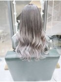 アッシュグレージュグラデーションカラー/ブリーチ