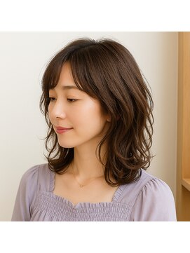 スープレックス ヘアーデザイン(SOUPREX HAIR DESIGN) ミセス ミディアムウェーブ　20代 30代 40代 50代 60代