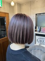 ラグズ 茅ヶ崎(LAGUZ)&nbsp;桜ピンクラベンダー×質感ボブ