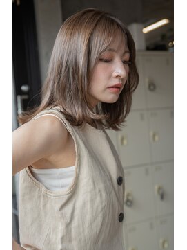 エインアンリー 明治神宮前(AIN.ANLY.) ミディアムパーマ、ミディアムパーマゆるめ、ニュアンスパーマ