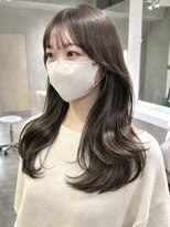 ナナローネス(nana loness)&nbsp;韓国風くびれレイヤー×艶オリーブベージュ