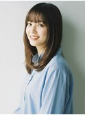 セミロング髪型20代30代40代面長丸顔レイヤー蕨