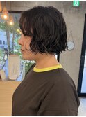 ミニボブ　パーマ
