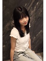 アンブル リュクス 池袋(amble luxe)&nbsp;韓国風ナチュラルストレートミディアムレイヤー