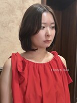 ロンド 銀座(Lond)&nbsp;☆春日☆縮毛矯正ミルクブラウンダウンバングダークパープル48