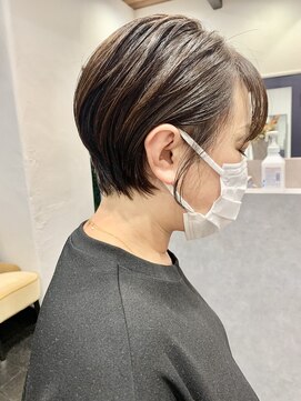 アルコイリスバイドールヘアー(ARCOIRIS by Dollhair) ショートマッシュ暖色系カラーぱっつんボブミニボブ髪質改善大阪