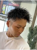 東京barber日本橋ツイストパーマスタイル