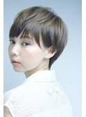 透明感カラー♪大人綺麗ひし形耳掛けハンサムショートa3