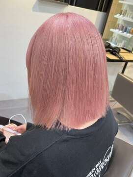 ベレーザ 渋谷(BELEZA) 2627外国人風カラーダスティーピンク艶感ショコラピンクボブ