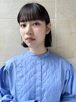 ボブ/ロブ/切りっぱなし/前髪/顔周りカット/銀座一丁目