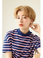 エクリジユウガオカ(equri Jiyugaoka) 【自由が丘】マッシュショート×ピンクベージュ