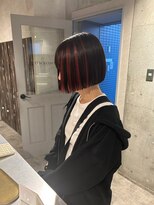 アンサム 下北沢店(UNSOME) インナカラー/レッドカラー/ミニボブ/ショートボブ