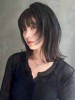 アグ ヘアー ロール 金山店(Agu hair l'or) 《Agu hair》黒髪レイヤーミディ×numberA.ベースケアミルク