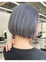 リノート バイ エゴル 太田川(Linoet by ENGOL)&nbsp;保存必須【海外風ハイトーンボブ】アッシュグレー