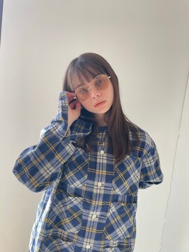 セーヌアワー(CEINE OUR) ェイスレイヤー/前髪カット/アッシュ/オリーブ/ハイトーン