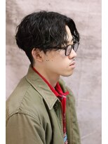 セメ(S’aimer)&nbsp;センターパート×波巻きスパイラルパーマ