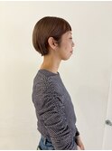 ハイトーンベージュ×マッシュショート