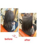 【人気No.1】髪修復！ハリコシ艶カラー＆カットコース