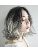 ボブヘア/バレイヤージュヘア