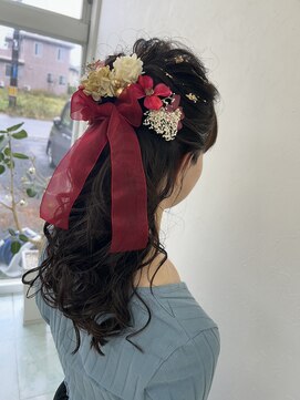 ピカソ こあら店 成人式ヘア　振袖ヘア