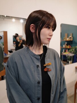 ヨー(Yoh-) 【ミディアムボブ/阿部達哉】外ハネ/顔まわレイヤー