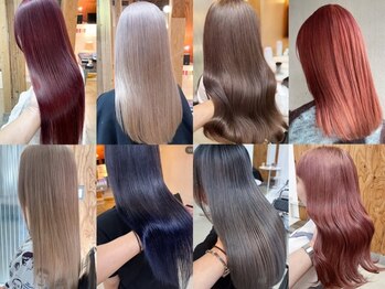 アールイー(Re:)の写真/色落ちも綺麗◎指通り滑らかダメージレスブリーチ【髪質改善/韓国/ブリーチ/ダブルカラー/白髪ぼかし】