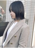 Gem Hair Studio 姉崎　黒髪ぱつっとボブ/@gem_anezaki