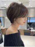 耳かけ美人ショート/ショートヘア/メルティカラー似合わせカット