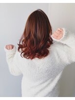 ライフ 星田店(Lyfe) メルティーカラーピンク_似合わせカットウェーブミディアム_148