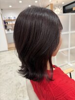 アン(an) ひし形レイヤー×ピンクブラウン