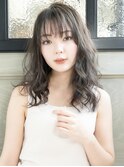 大人可愛いゆるふわロング/ワイドバング/セミロング/艶髪