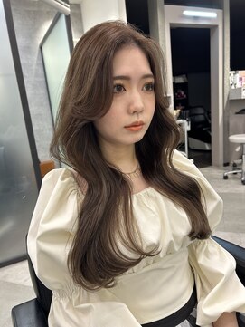 リリー(Lilley) 【lilley 稲永麻衣】顔まわりカット+ロングヘア+韓国ヘア