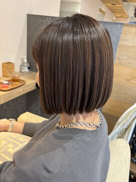 ブルーム ヘア デザイン ドゥーエ(bloom hair design due) ミニボブ×似合わせカット【ボブ/美髪矯正/髪質改善/塚口】