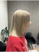 切りっぱなし髪質改善ストレート