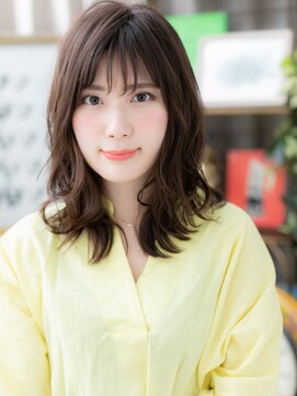 カバーヘア ブリス 大宮西口(COVER HAIR bliss) アッシュブラウンくせ毛風ミディアムレイヤーh4大宮20代30代40代